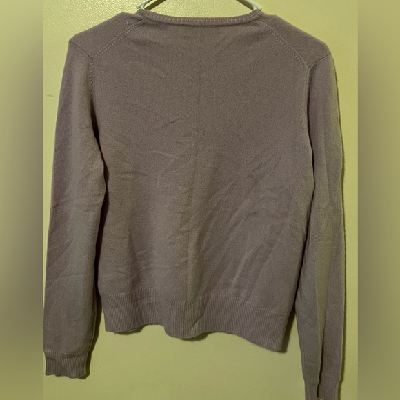 Valerie Stevens Two Ply 100% lilac Cashmere Size S - Picture 5 of 6